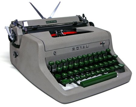 image royal typewriter